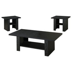 Orleans Furniture - Coaster - Rodez 3-piece Engineered Wood Coffee Table Set Black Oak - 700345