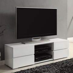 Galvin 4-drawer Wood 55-inch TV Stand White High Gloss