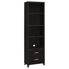 Orleans Furniture - Coaster - Lewes 4-shelf Engineered Wood Media Tower Cappuccino - 700882