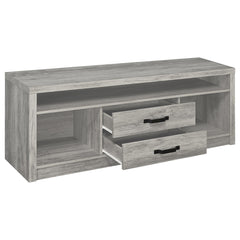 Burke 3-piece 59-inch TV Entertainment Center Grey Driftwood