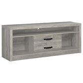 Orleans Furniture - Coaster - Burke 2-drawer Engineered Wood 59-inch TV Stand Grey Driftwood - 701024