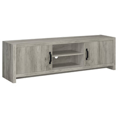 Orleans Furniture - Coaster - Burke 2-door Engineered Wood 71-inch TV Stand Grey Driftwood - 701025
