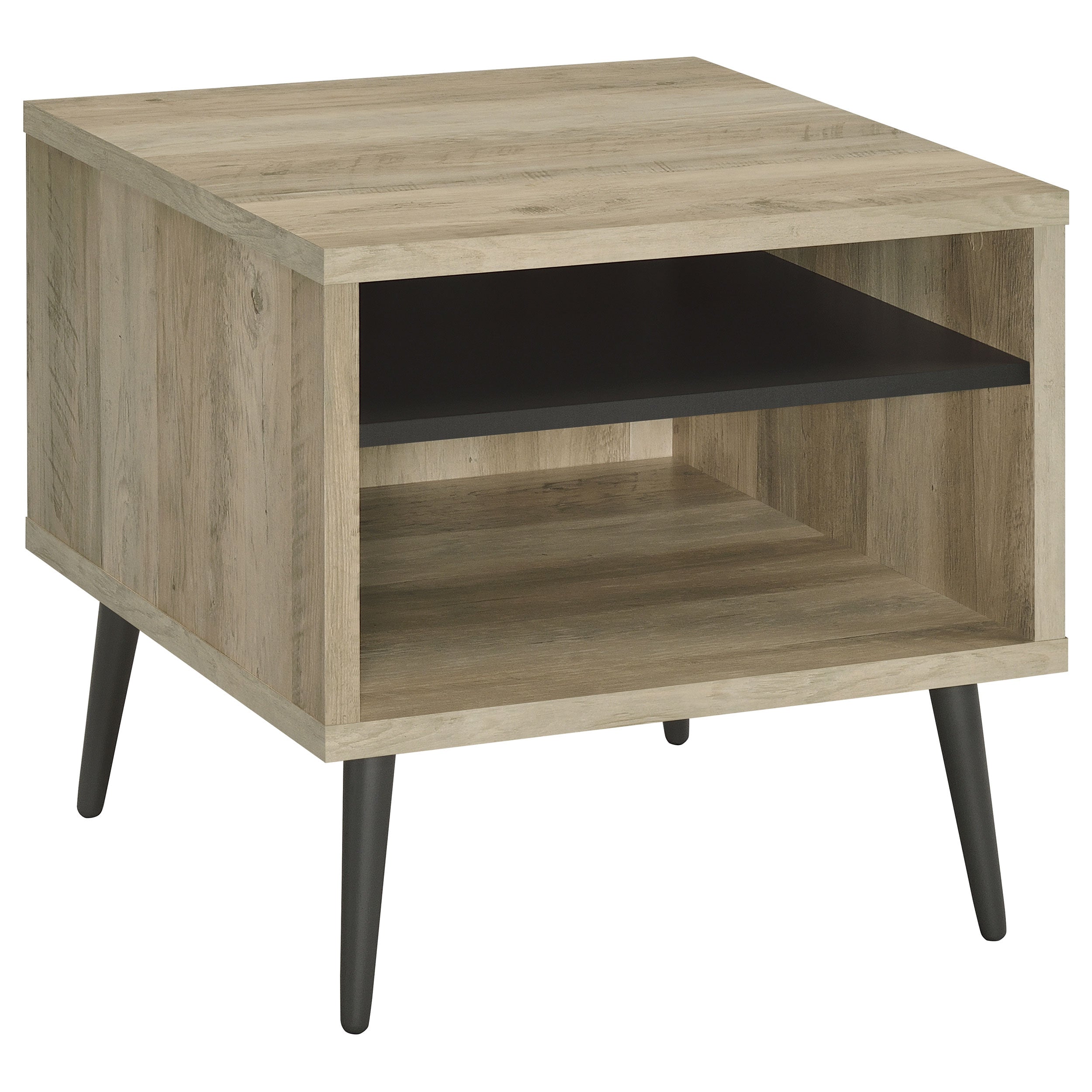 Orleans Furniture - Coaster - Welsh Square Engineered Wood Side End Table Distressed Pine - 701037