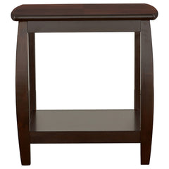 Dixon 1-shelf Square Wood End Table Espresso