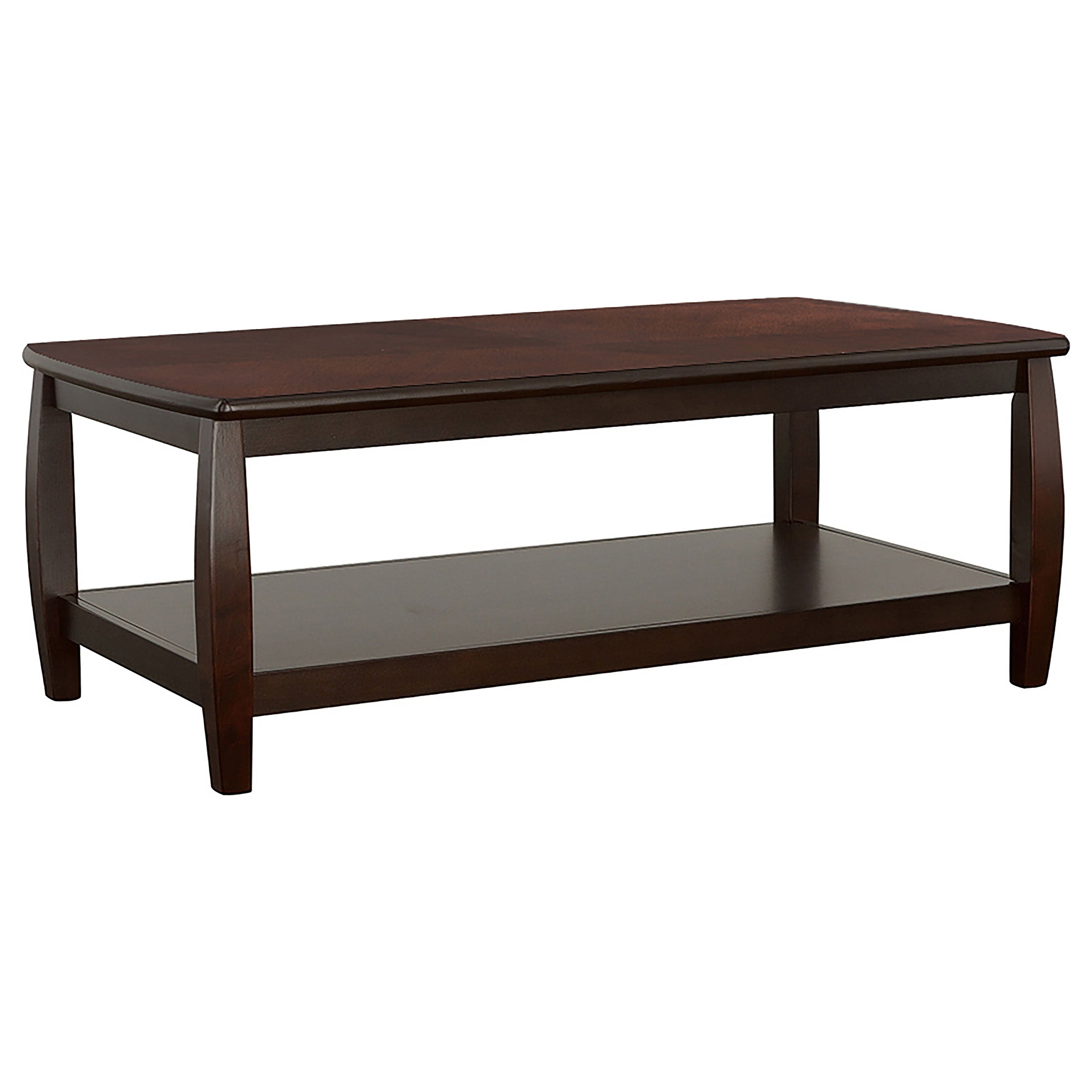 Orleans Furniture - Coaster - Dixon 1-shelf Rectangular Wood Coffee Table Espresso - 701078