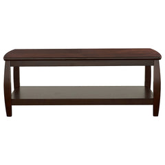 Dixon 1-shelf Rectangular Wood Coffee Table Espresso