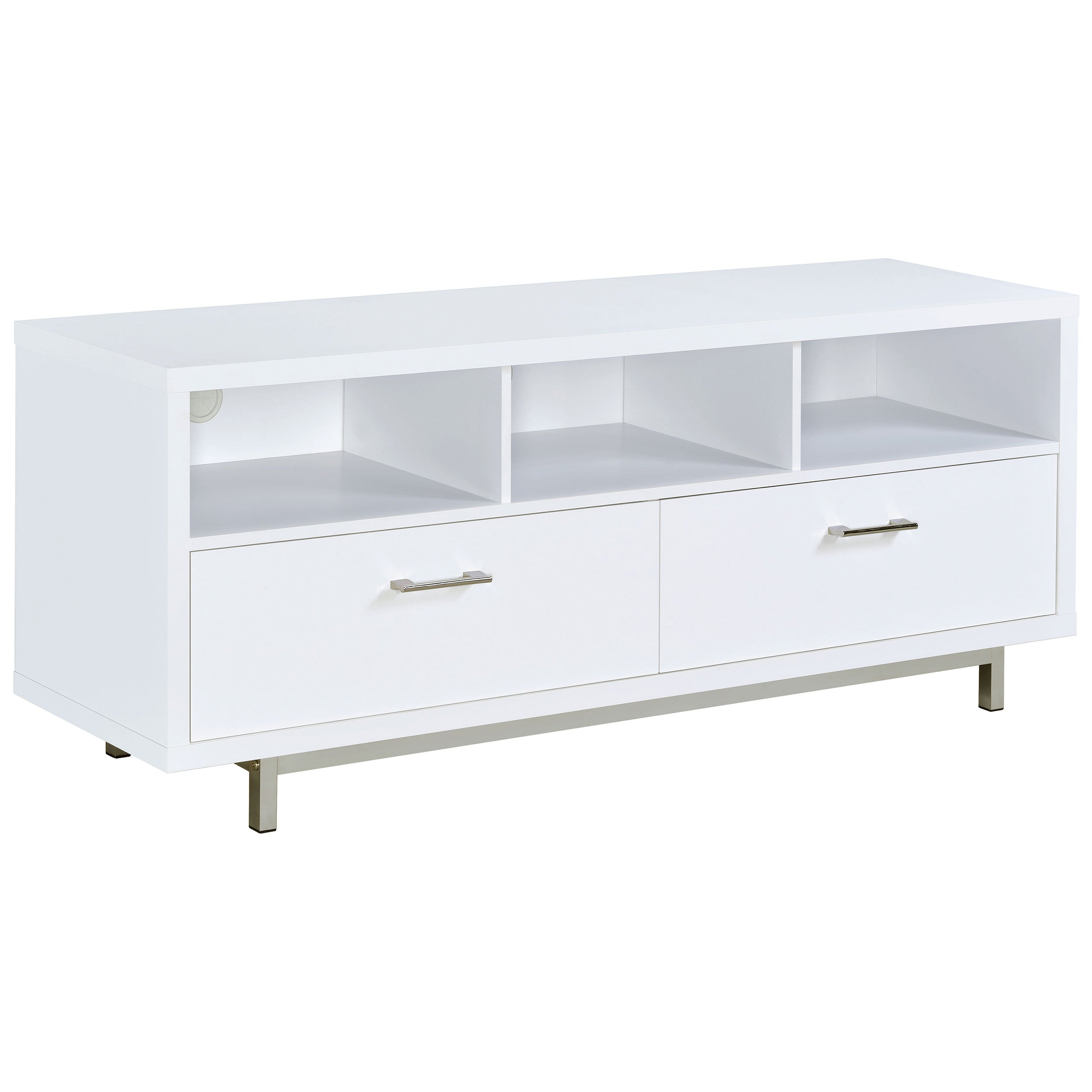 Orleans Furniture - Coaster - Casey 2-drawer Engineered Wood 60-inch TV Stand White - 701972
