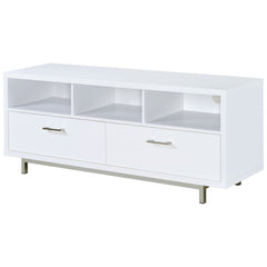 Casey 2-drawer Engineered Wood 60-inch TV Stand White