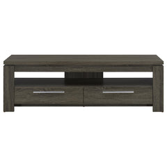 Elkton 2-drawer Engineered Wood 59-inch TV Stand Weathered Grey