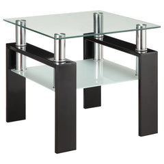 Dyer 2-piece Rectangular Coffee and End Table Set Black