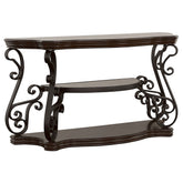 Orleans Furniture - Coaster - Laney Scrollwork Entryway Sofa Console Table Deep Merlot - 702449