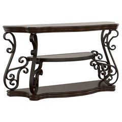 Orleans Furniture - Coaster - Laney Scrollwork Entryway Sofa Console Table Deep Merlot - 702449