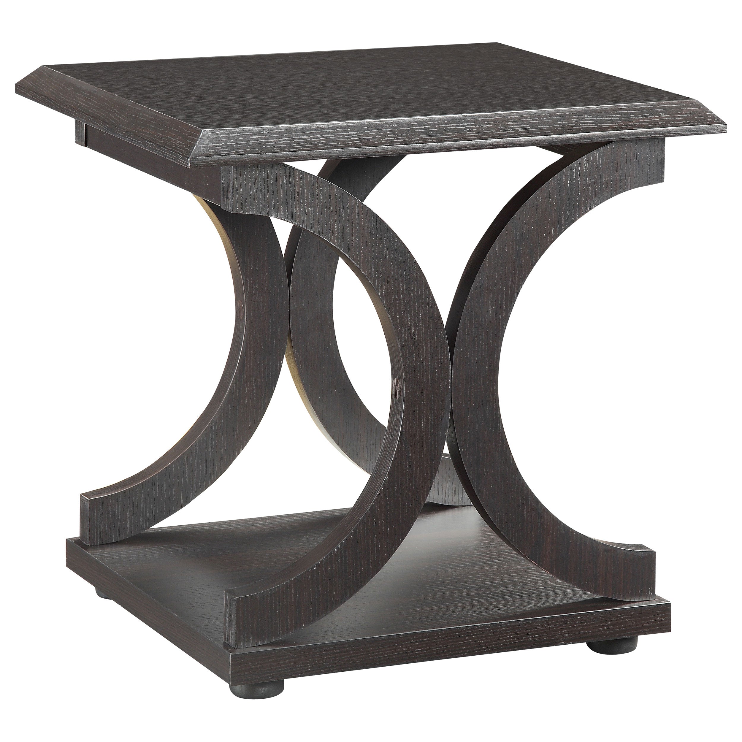 Orleans Furniture - Coaster - Shelly Rectangular Engineered Wood Side End Table Cappuccino - 703147