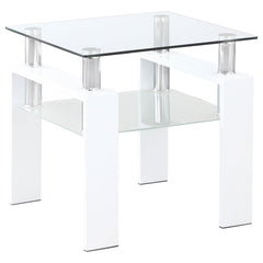 Dyer 2-piece Rectangular Coffee and End Table Set White