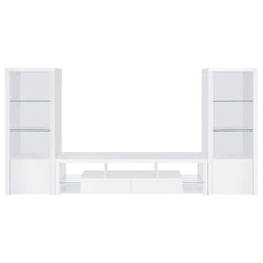 Jude 3-piece 71-inch TV Entertainment Center White High Gloss
