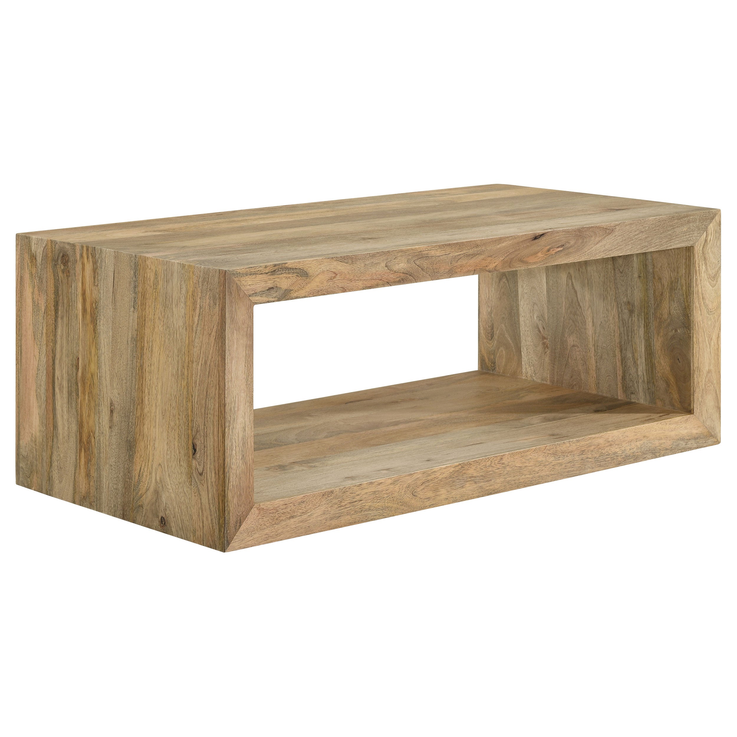 Orleans Furniture - Coaster - Benton Rectangular Solid Wood Coffee Table Natural - 704838