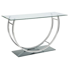 Orleans Furniture - Coaster - Danville U-shaped Glass Top Entryway Console Table Chrome - 704989