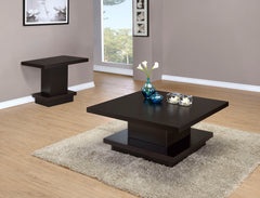 Orleans Furniture - Coaster - Reston 2-piece Square Coffee and End Table Set Cappuccino - 705168-S2