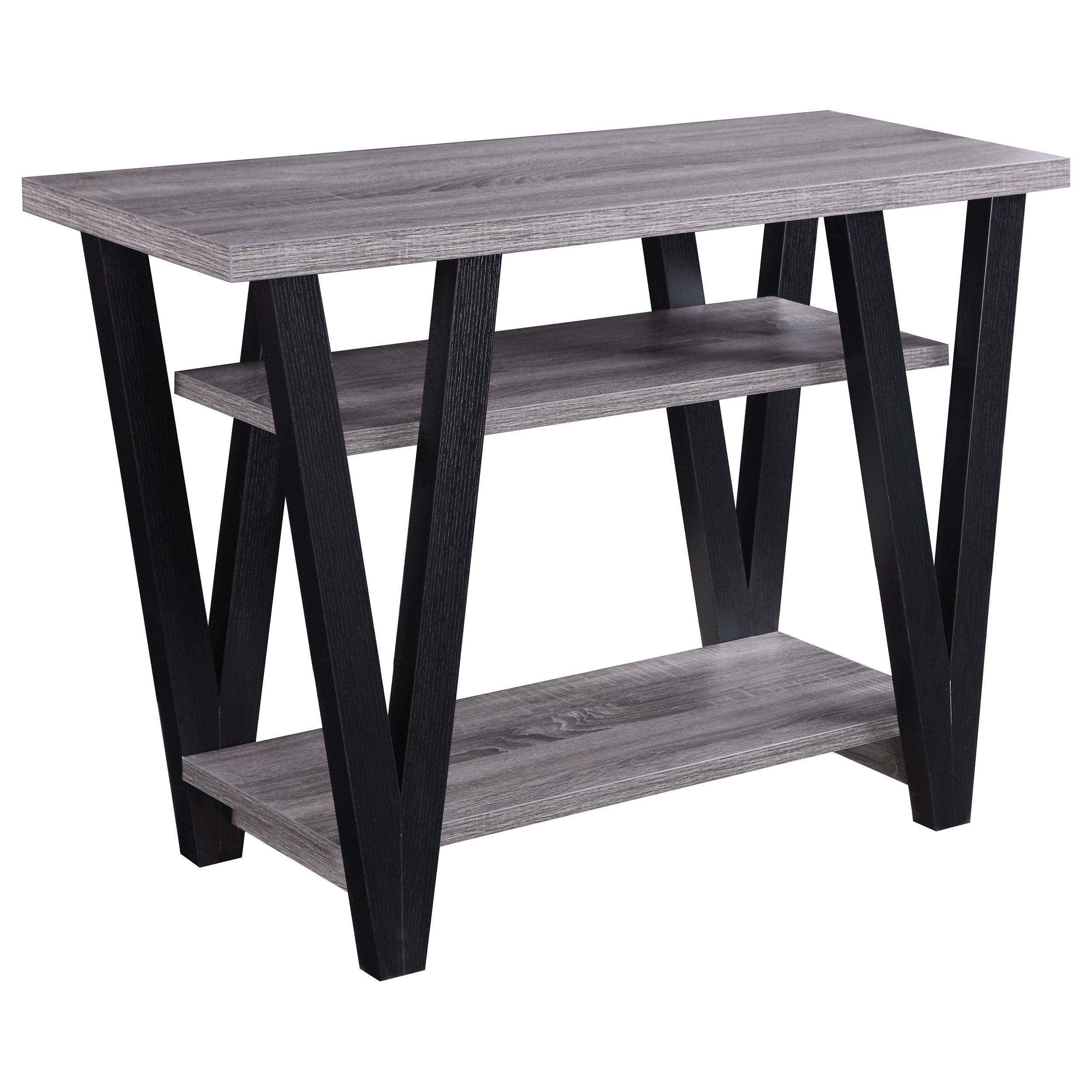 Orleans Furniture - Coaster - Stevens 2-shelf Engineered Wood Entryway Console Table Grey - 705399