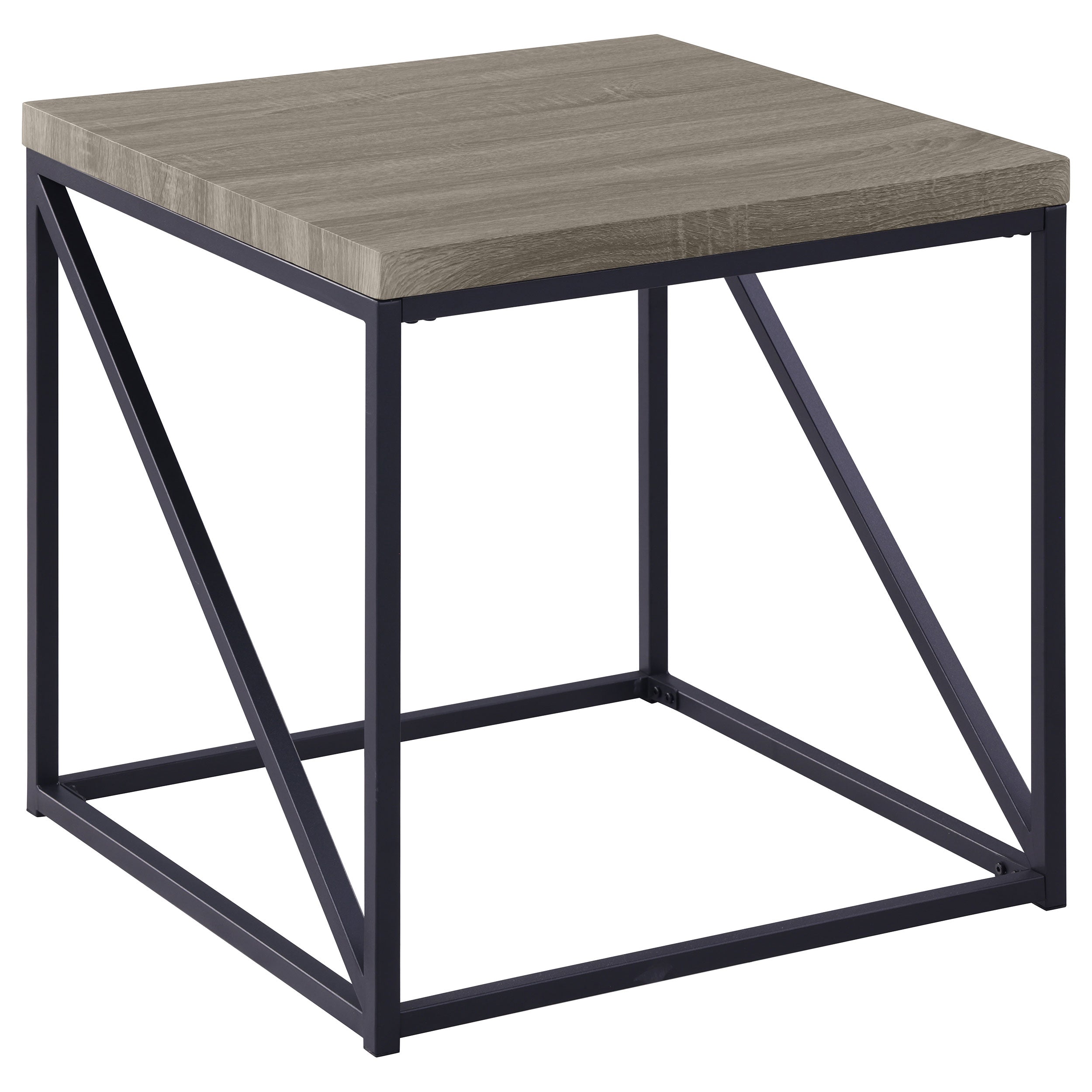 Orleans Furniture - Coaster - Birdie Square Engineered Wood End Table Sonoma Grey - 705617