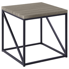 Orleans Furniture - Coaster - Birdie Square Engineered Wood End Table Sonoma Grey - 705617