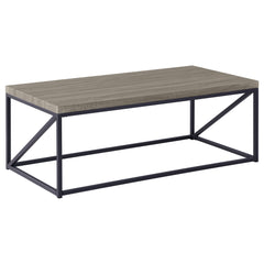 Orleans Furniture - Coaster - Birdie Rectangular Engineered Wood Coffee Table Sonoma Grey - 705618