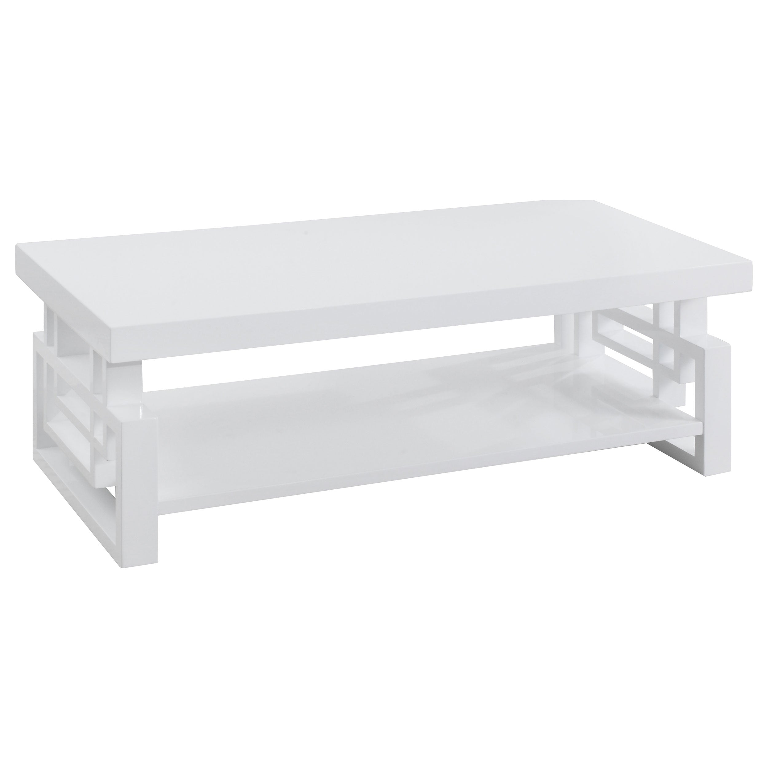 Orleans Furniture - Coaster - Schmitt Rectangular Coffee Table White High Gloss - 705708