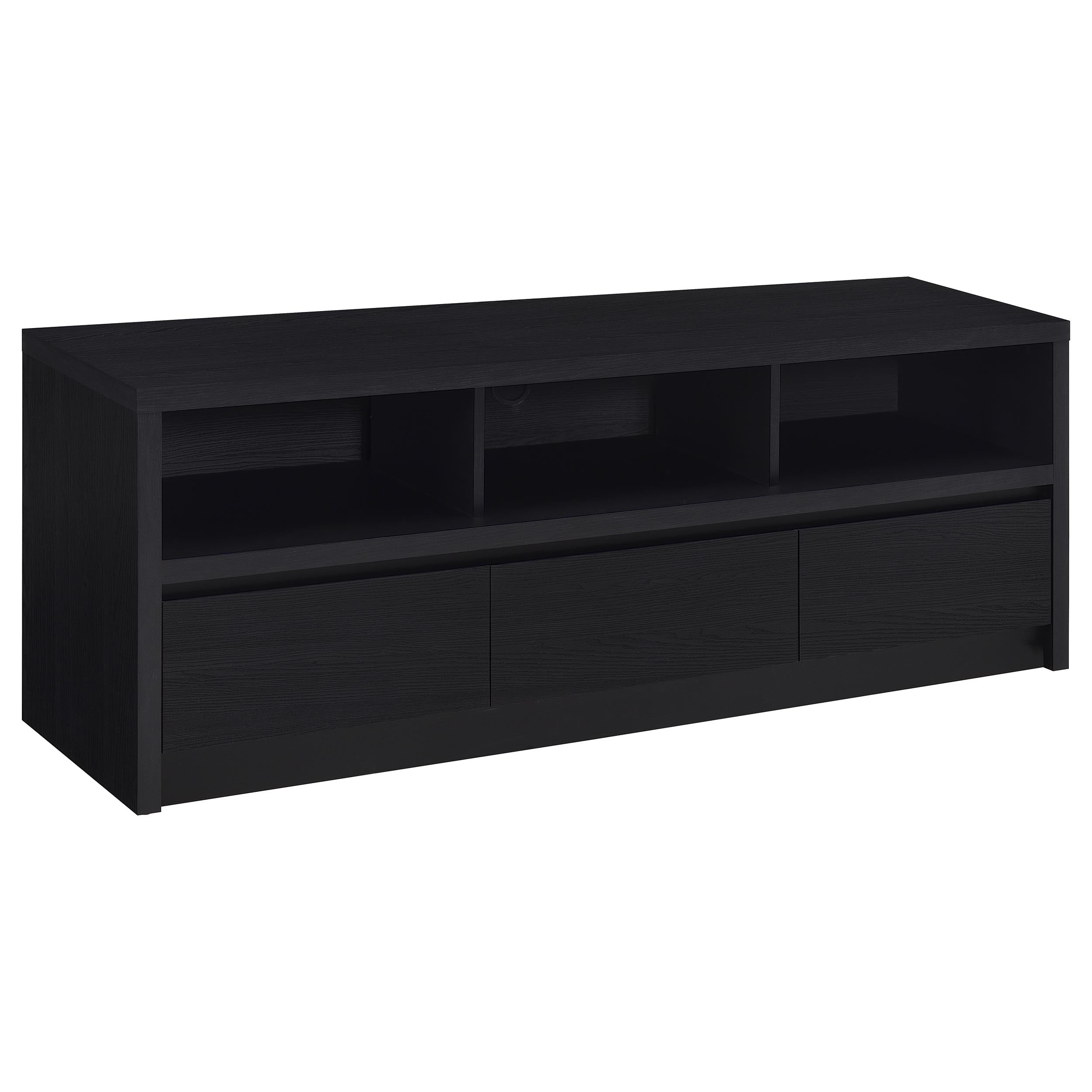 Orleans Furniture - Coaster - Rutland 59-inch 3-drawer TV Stand Media Console Black - 705802