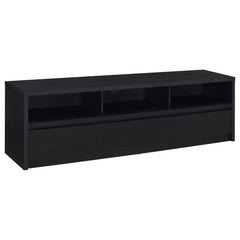 Orleans Furniture - Coaster - Rutland 78-inch 3-drawer TV Stand Media Console Black - 705803
