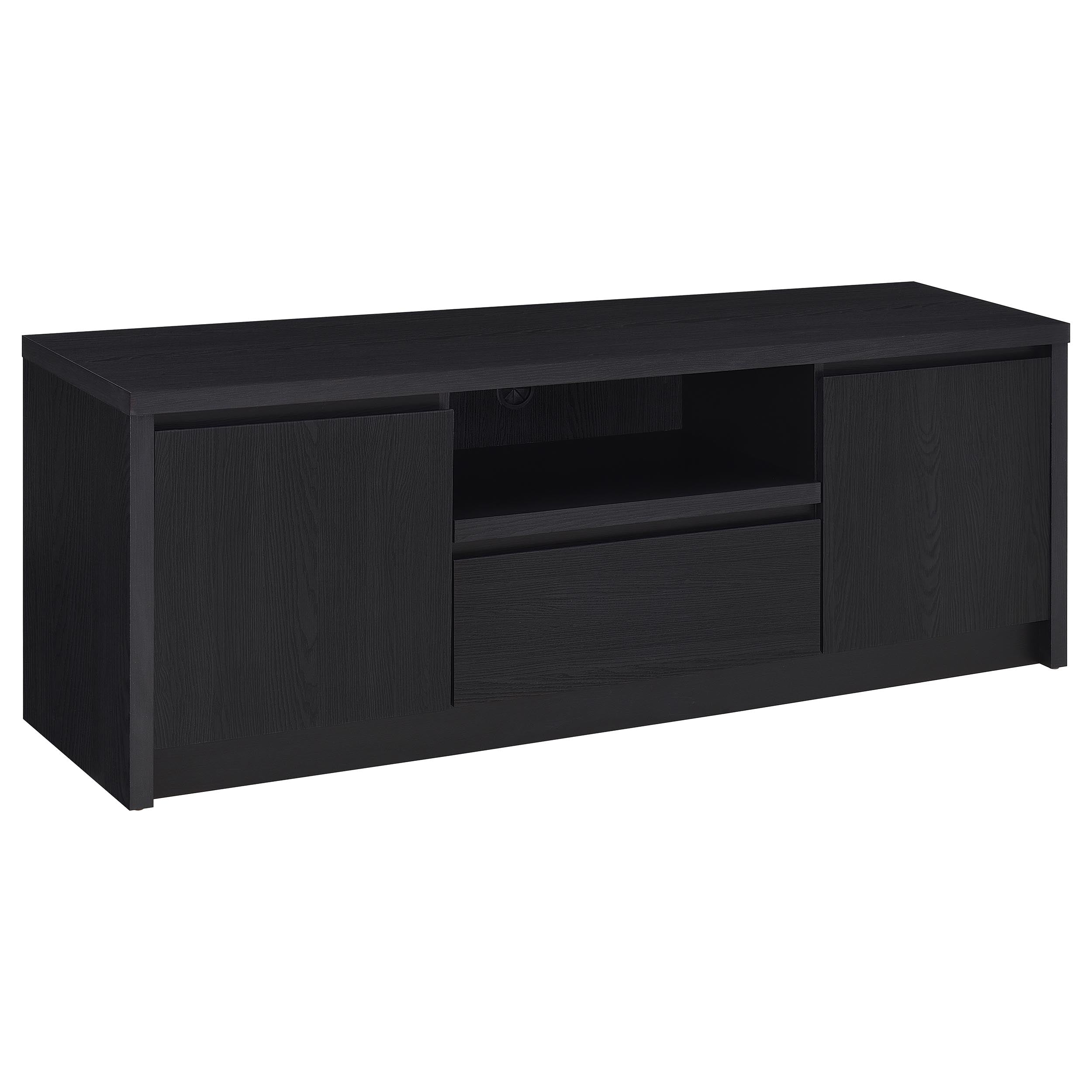 Orleans Furniture - Coaster - Winfield 60-inch 2-door TV Stand Media Console Black - 706222