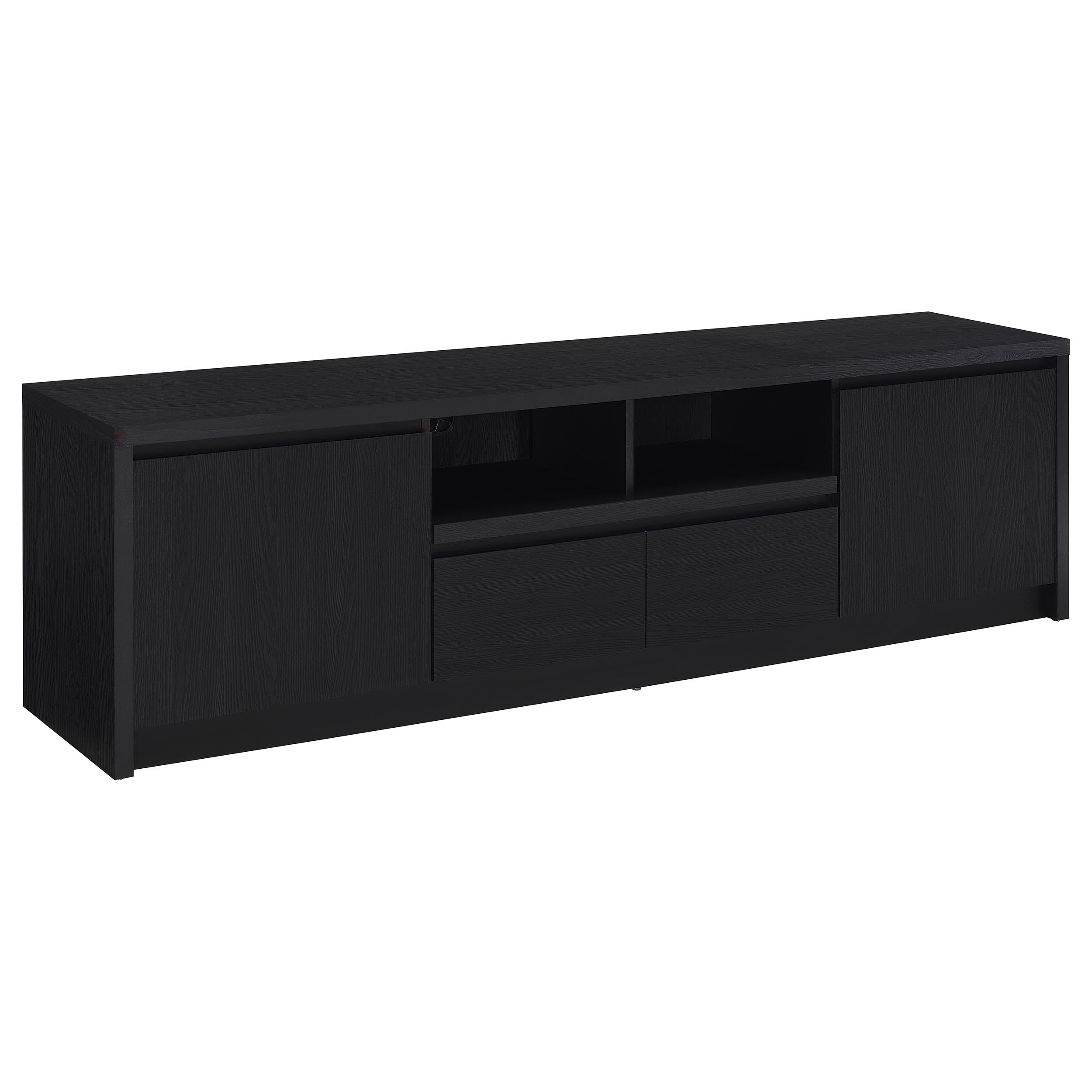 Orleans Furniture - Coaster - Winfield 78-inch 2-door TV Stand Media Console Black - 706223