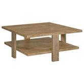 Orleans Furniture - Coaster - Dawn Square Engineered Wood Coffee Table Mango Brown - 707718