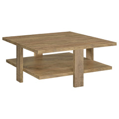 Orleans Furniture - Coaster - Dawn Square Engineered Wood Coffee Table Mango Brown - 707718