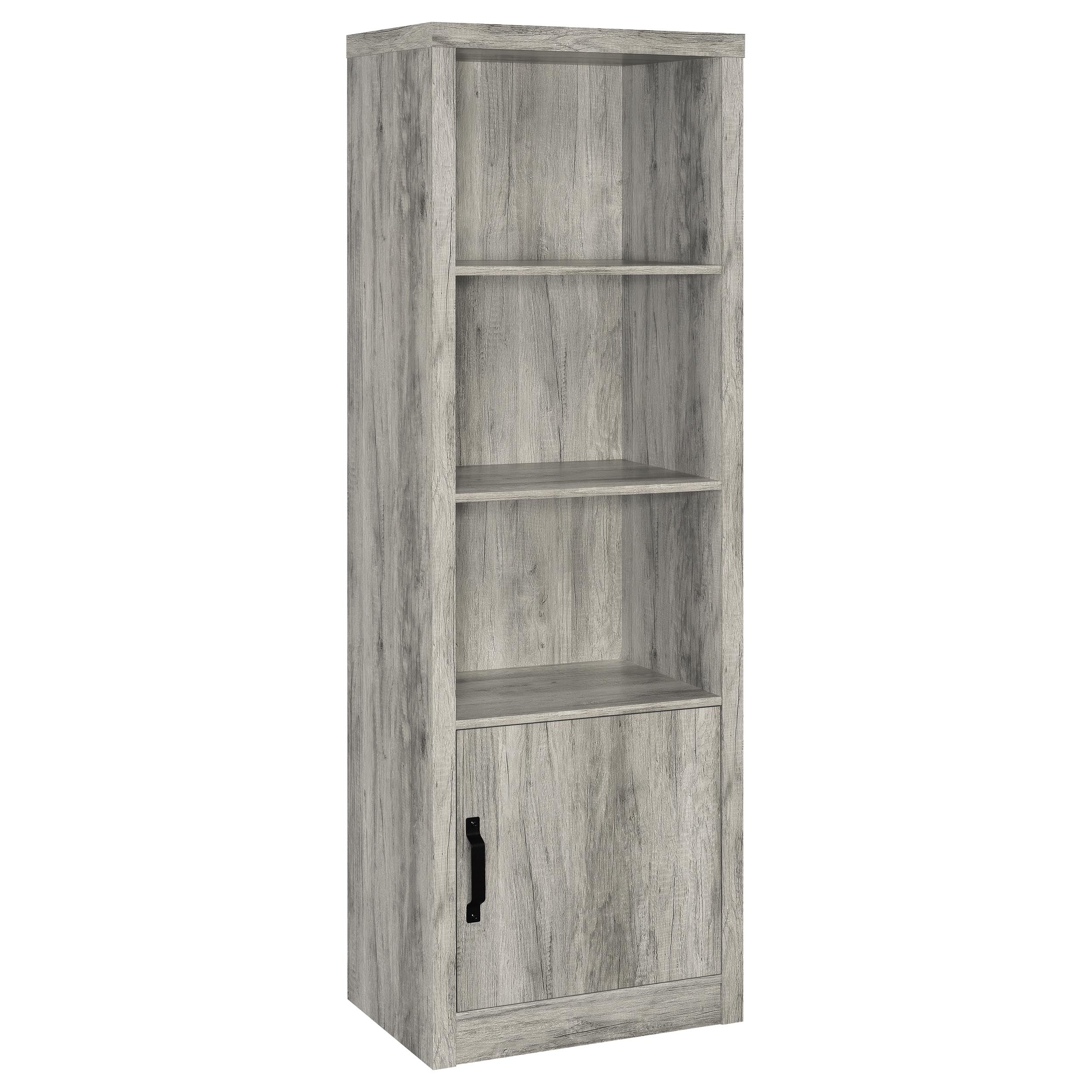 Orleans Furniture - Coaster - Burke 3-shelf Engineered Wood Media Tower Grey Driftwood - 707726