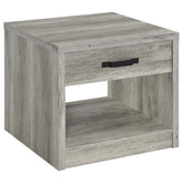 Orleans Furniture - Coaster - Felix 1-drawer Engineered Wood Side End Table Grey Driftwood - 707727