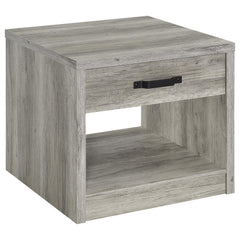 Orleans Furniture - Coaster - Felix 1-drawer Engineered Wood Side End Table Grey Driftwood - 707727