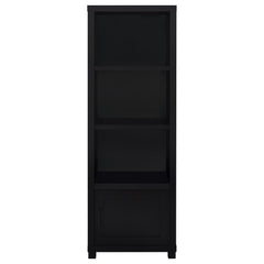 Jupiter 3-shelf Engineered Wood Media Tower Black