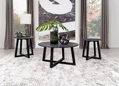 Orleans Furniture - Coaster - Skylark 3-piece SmartTop Coffee and End Table Set Black - 707848-S3