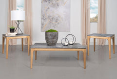 Orleans Furniture - Coaster - Polaris 3-piece SmartTop Coffee and End Table Set Grey - 707858-S3