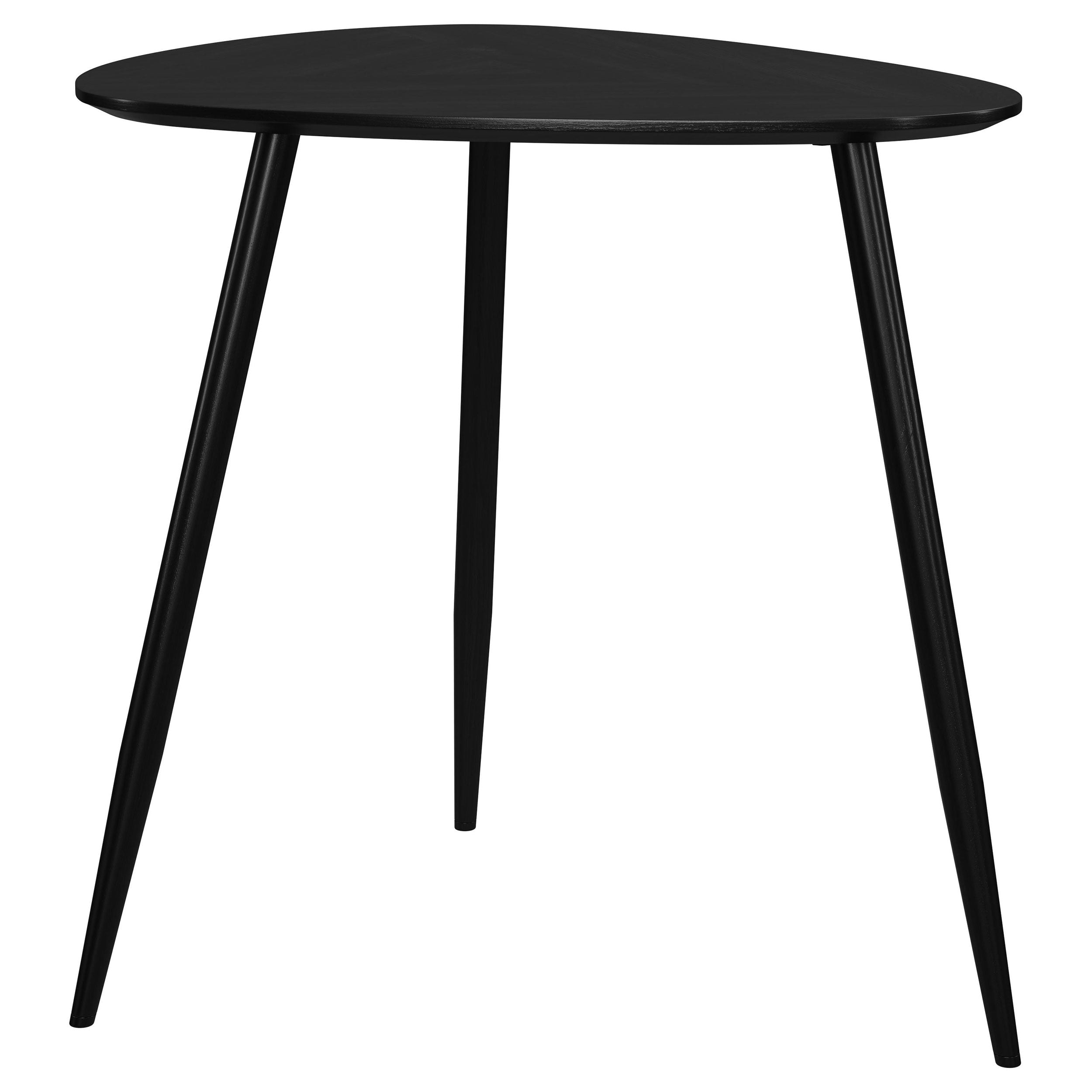 Orleans Furniture - Coaster - Odessa Triangular Solid Wood End Table Black - 707917
