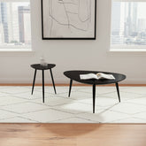 Orleans Furniture - Coaster - Odessa 2-piece Triangular Coffee and End Table Set Black - 707918-S2