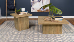 Orleans Furniture - Coaster - Devar 2-piece Square Coffee and End Table Set Mango - 708068-S2