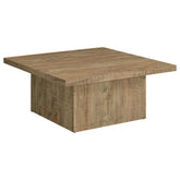 Orleans Furniture - Coaster - Devar Square Engineered Wood Coffee Table Mango Brown - 708068