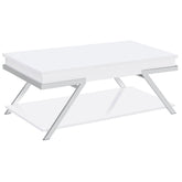Orleans Furniture - Coaster - Marcia Rectangular Lift Top Coffee Table White High Gloss - 708158