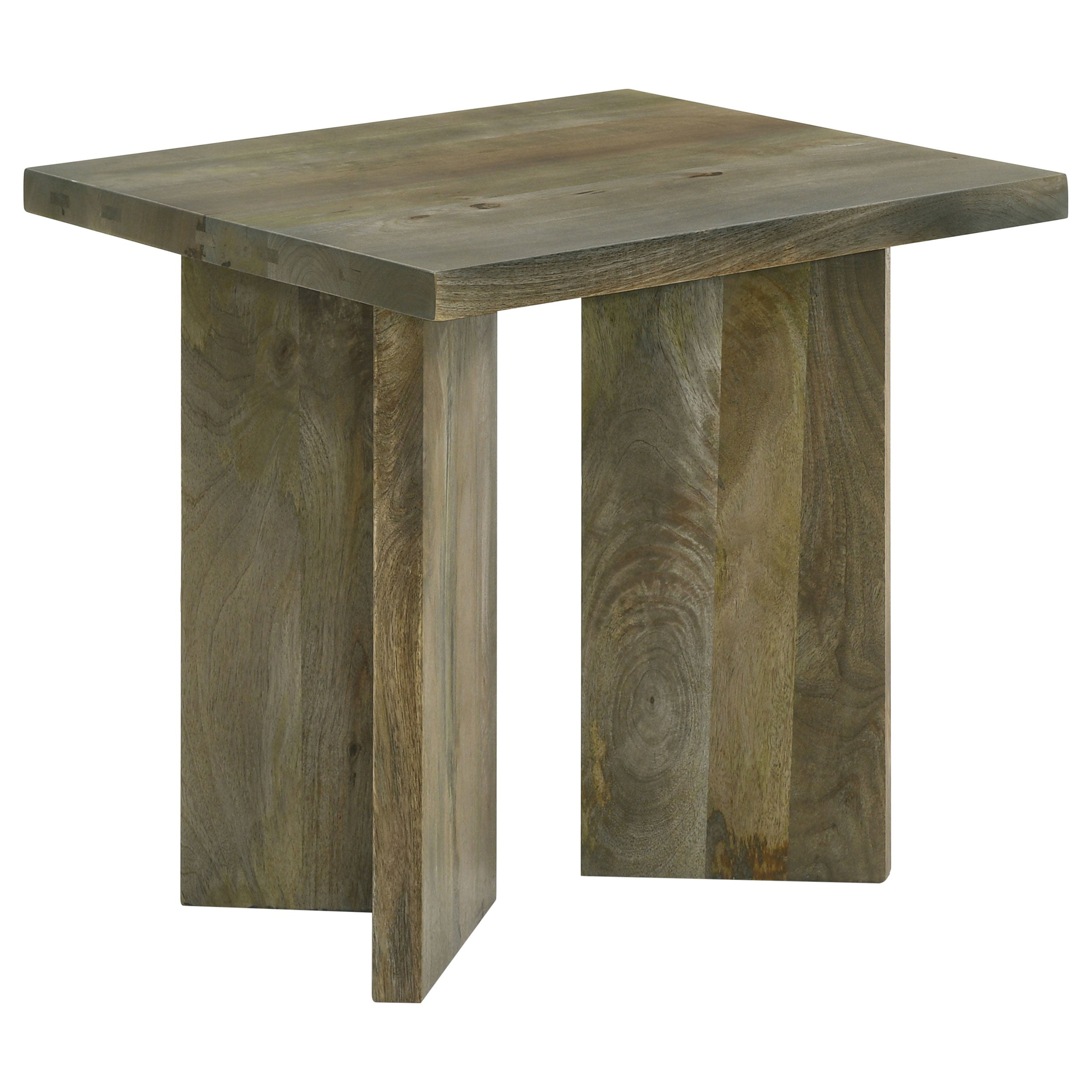 Orleans Furniture - Coaster - Andando Square Solid Wood End Table Mango Brown - 708497