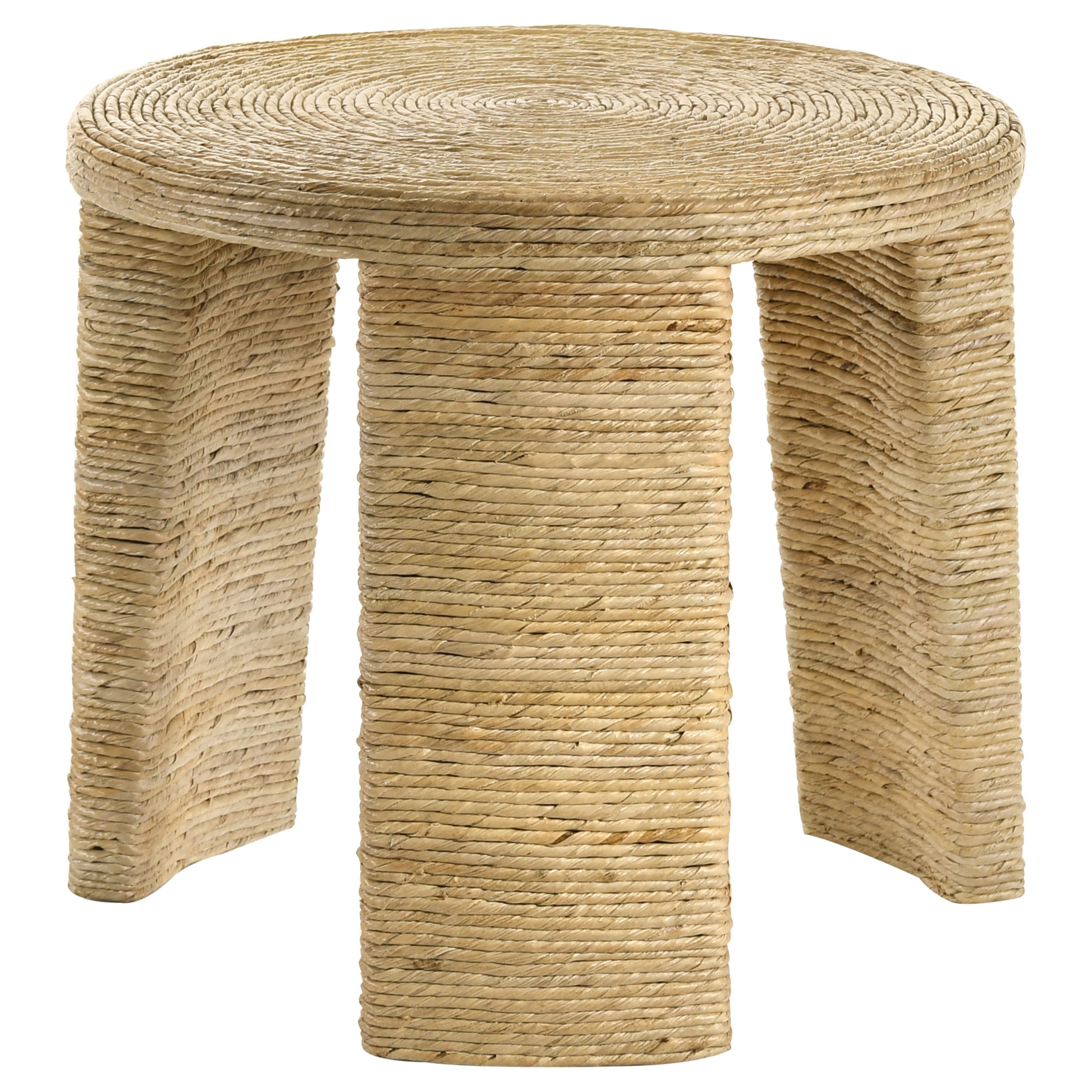 Orleans Furniture - Coaster - Artina Woven Rattan Round Side End Table Natural Brown - 708507