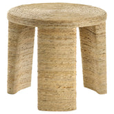 Orleans Furniture - Coaster - Artina Woven Rattan Round Side End Table Natural Brown - 708507