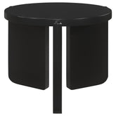 Orleans Furniture - Coaster - Cordova Round Solid Wood End Table Black - 709677