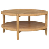 Orleans Furniture - Coaster - Camillo Round Solid Wood Coffee Table Maple Brown - 709698