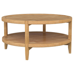 Orleans Furniture - Coaster - Camillo Round Solid Wood Coffee Table Maple Brown - 709698